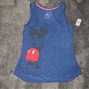 Disney Blue Tank Top with Red Mickey Shorts Graphic size XS